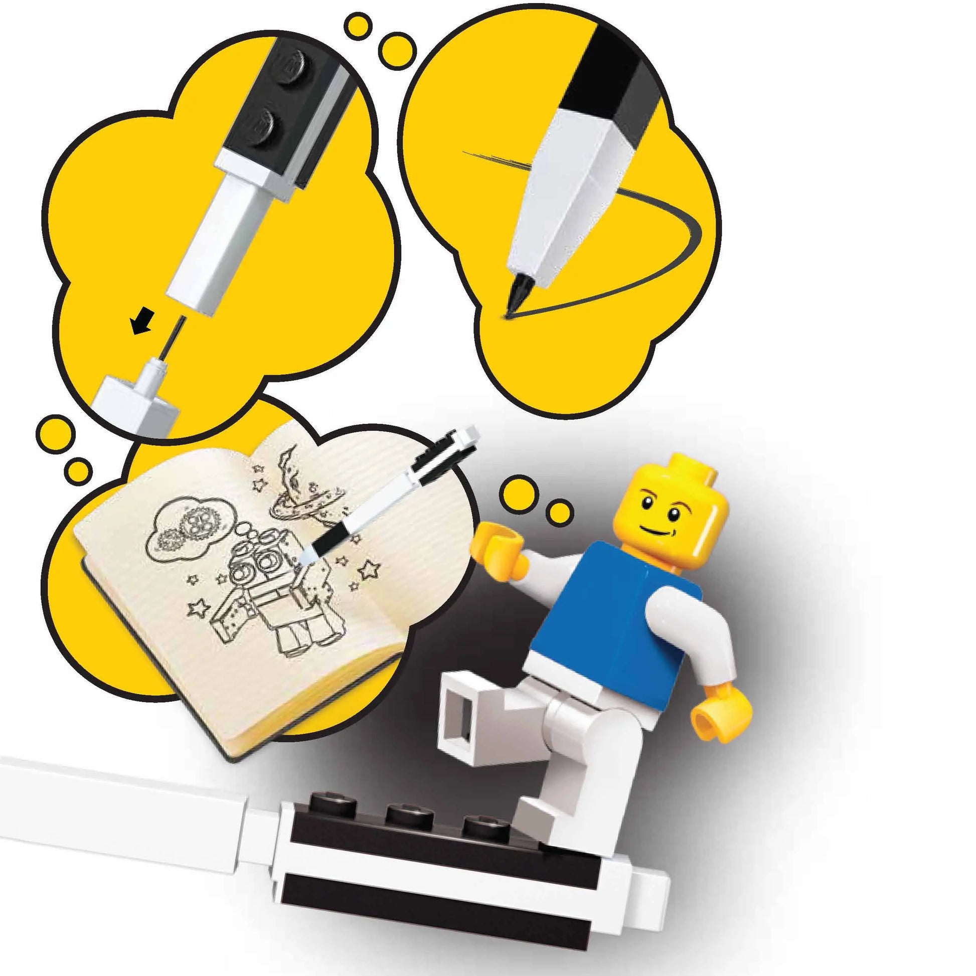 LEGO Stationery Mechanical Pencil with Minifigure Set (52603) IQ Hong Kong, Ltd.