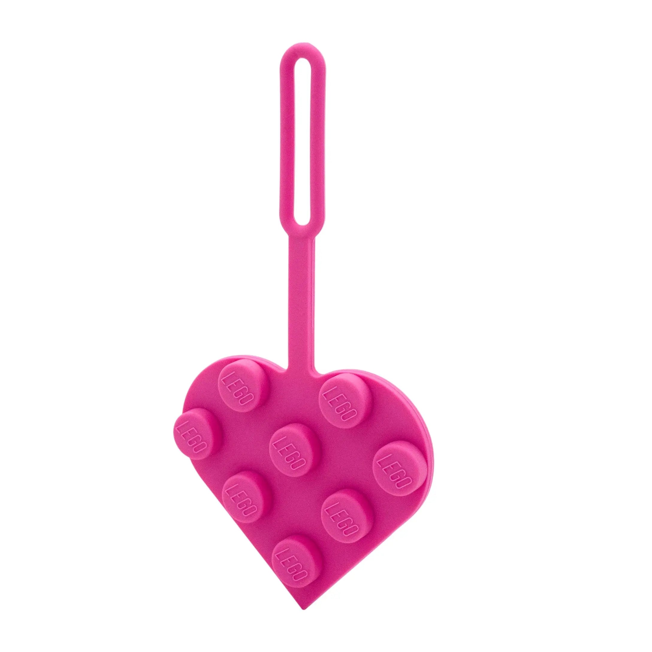 LEGO Bag Tag 3x3 Heart - Pink (53692) | Santoki