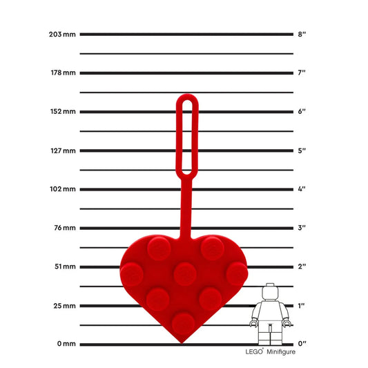 LEGO Bag Tag 3x3 Heart - Red (53658) IQ Hong Kong, Ltd.