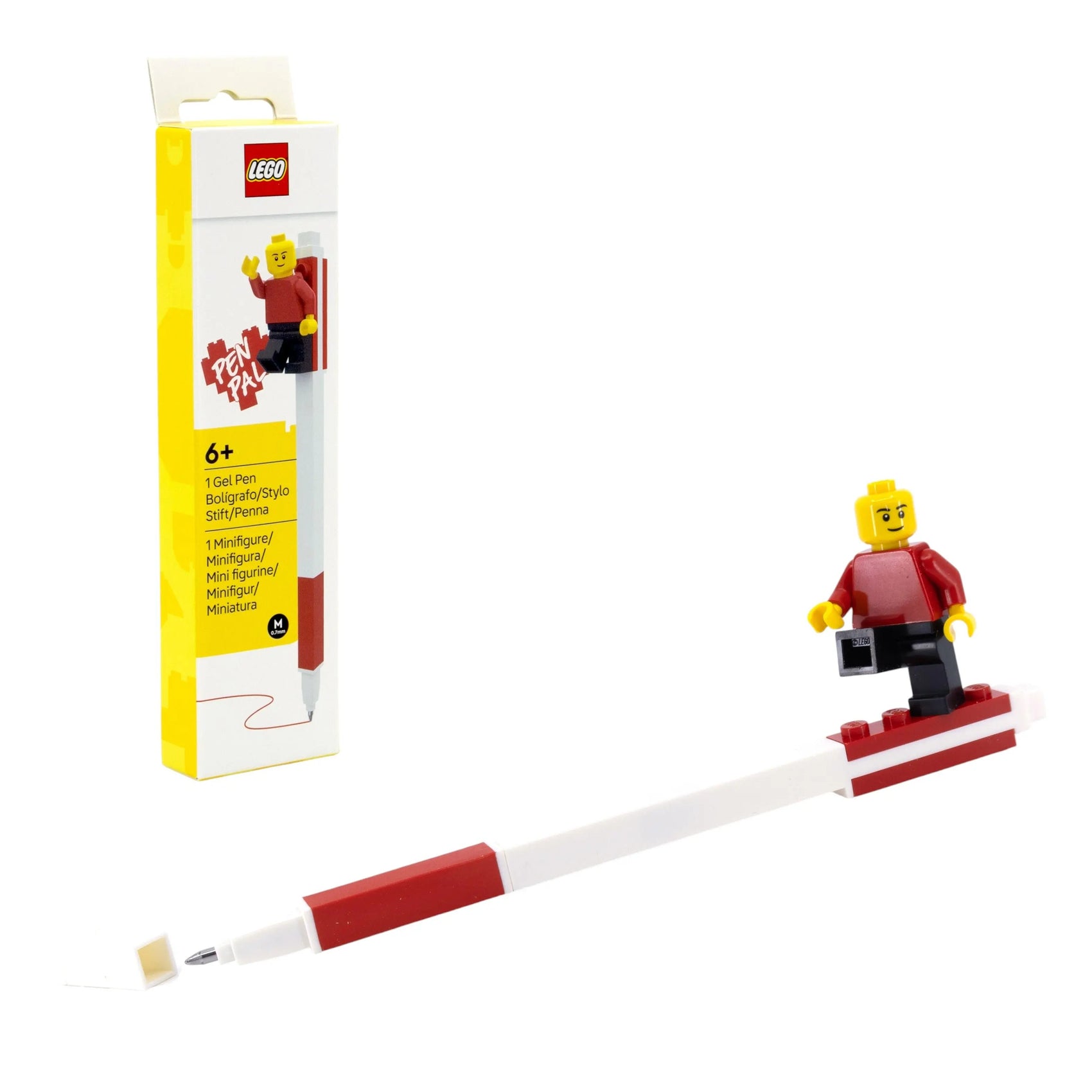 LEGO® Pen Pal Gel Pen with Minifigure - Red (53704)
