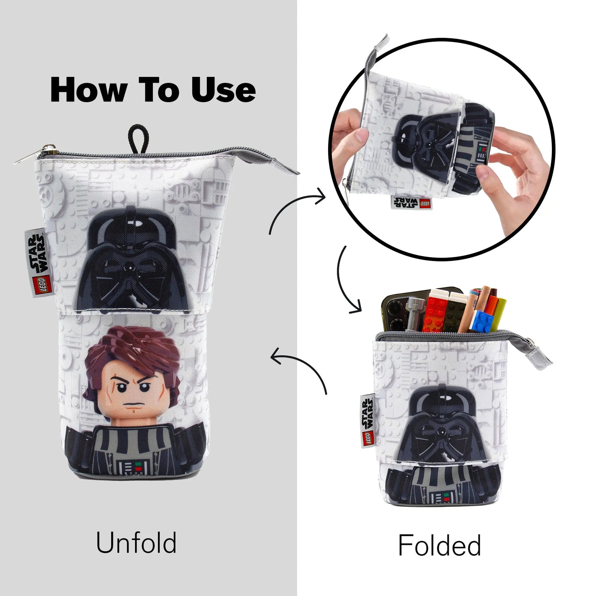 LEGO Star Wars Pop Up Pencil Case - Darth Vader & Anakin Skywalker (53458) IQ Hong Kong, Ltd.
