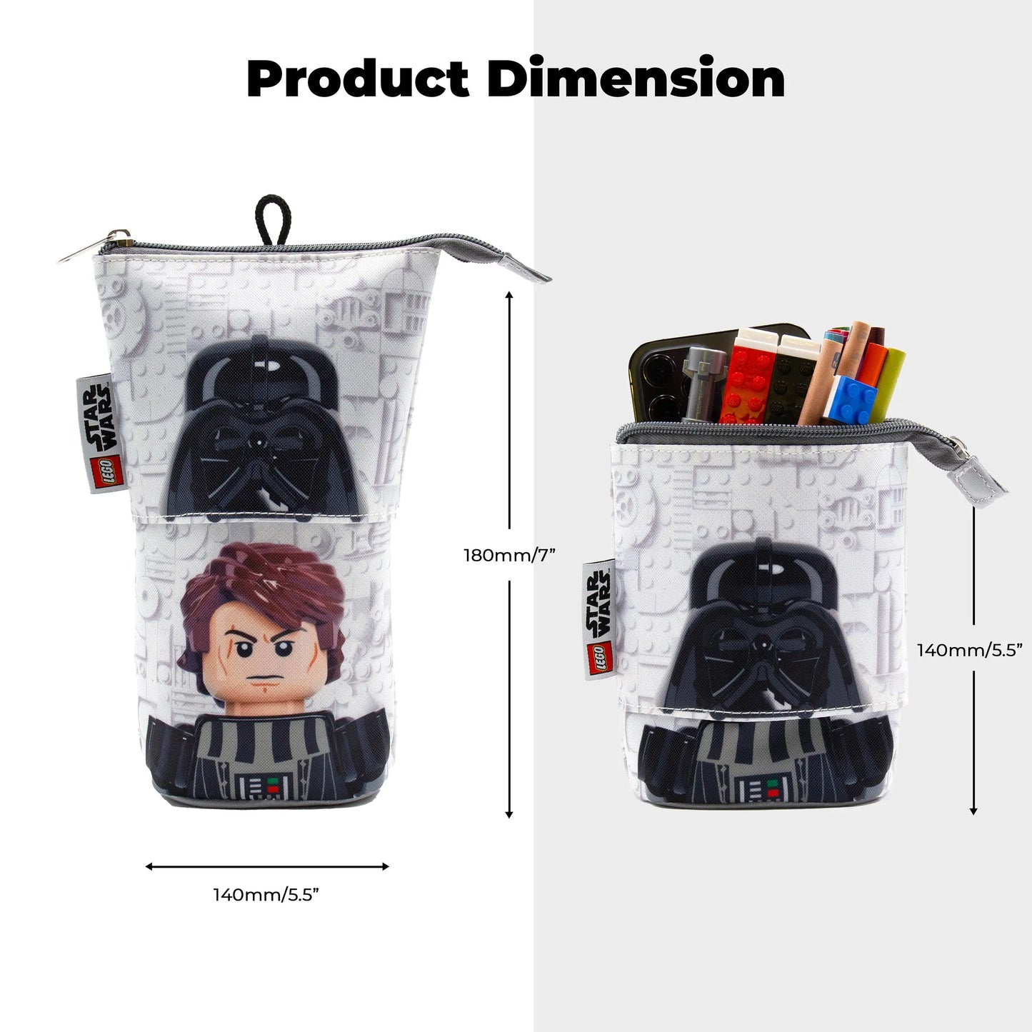 LEGO Star Wars Pop Up Pencil Case - Darth Vader & Anakin Skywalker (53458) IQ Hong Kong, Ltd.