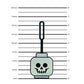 LEGO Minifigures Bag Tag - Skeleton Head Glow in the Dark (53648) IQ Hong Kong, Ltd.