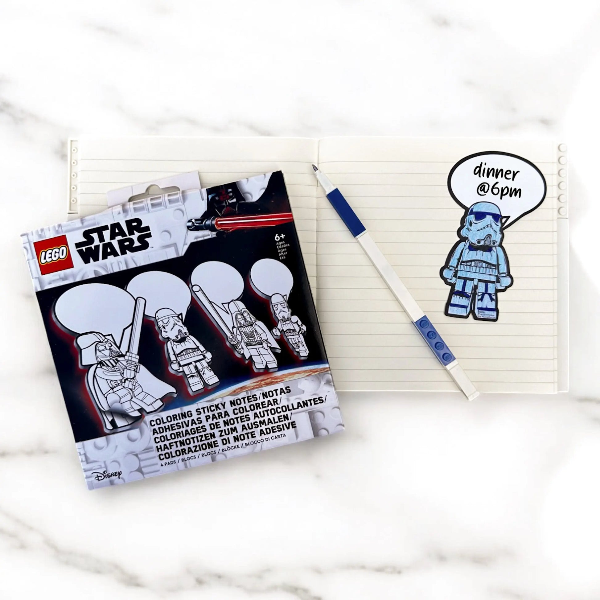LEGO Star Wars Coloring Sticky Notes - Darth Vader (53481) IQ Hong Kong, Ltd.