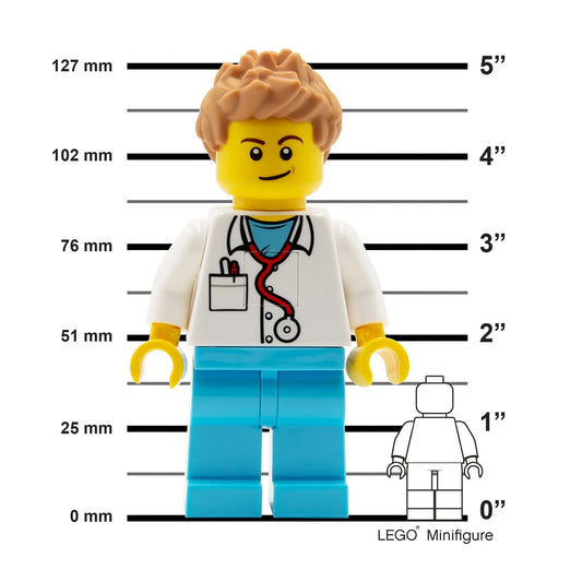 LEGO® City Doctor Torch Flashlight (TO48) - 5 Inch Tall Figure