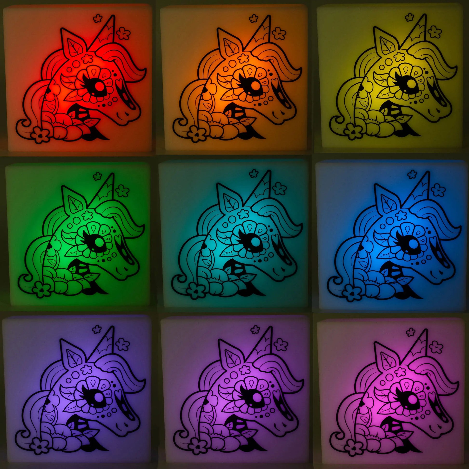 Zoolight DIY Create Your Own Coloring Night Light Craft Kit - Unicorn (ZNUN) IQ Hong Kong, Ltd.