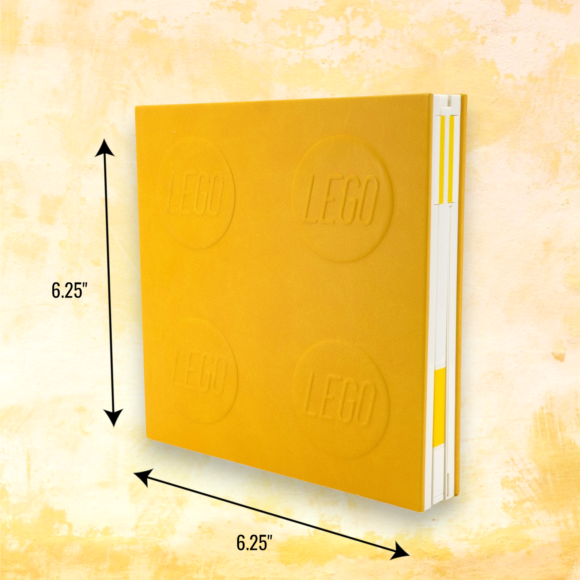 LEGO Locking Notebook with Gel Pen Yellow - in Box 