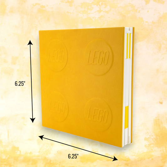 LEGO Locking Notebook with Gel Pen Yellow - in Box 