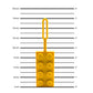 LEGO Bag Tag 2x4 - Yellow (53657) IQ Hong Kong, Ltd.