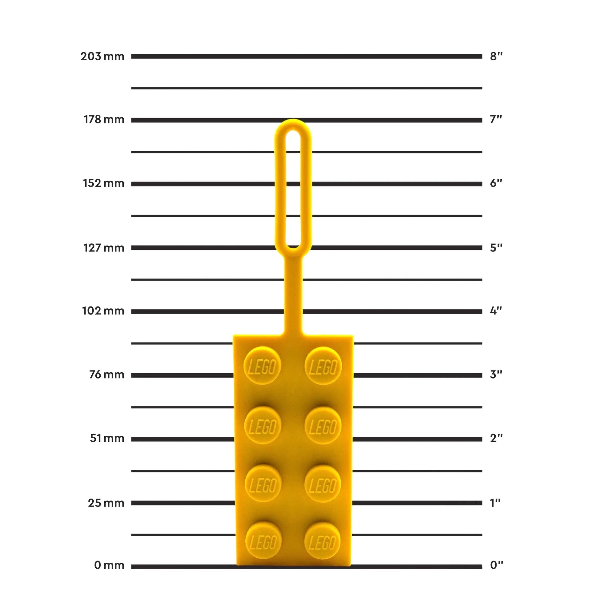 LEGO Bag Tag 2x4 - Yellow (53657) IQ Hong Kong, Ltd.