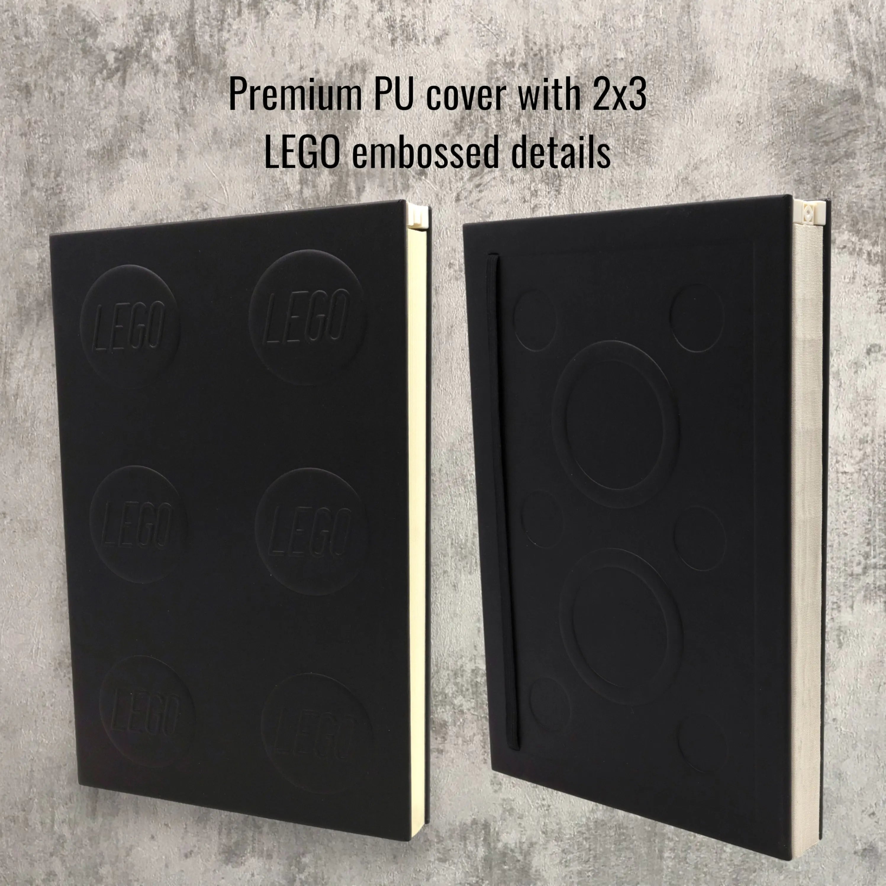 LEGO Locking Notebook with Gel Pen 2x3 Black (53698) | Santoki