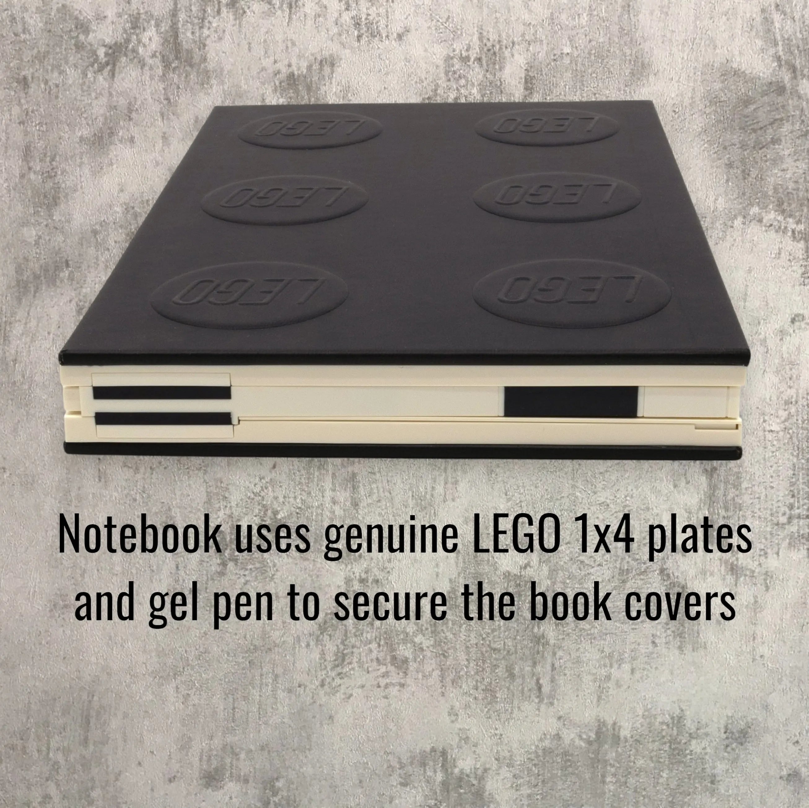 LEGO Locking Notebook with Gel Pen 2x3 Black (53698) | Santoki