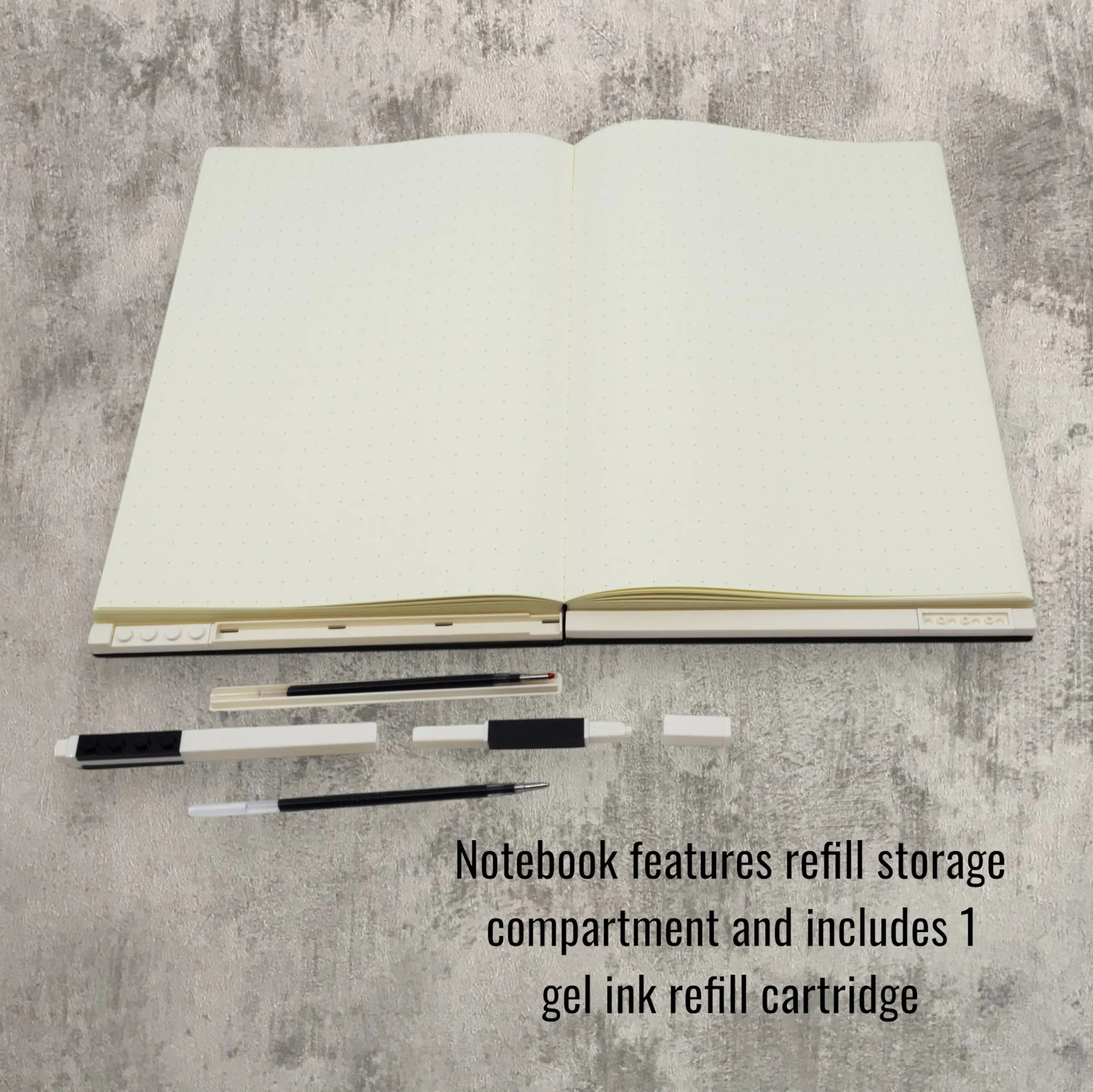 LEGO Locking Notebook with Gel Pen 2x3 Black (53698) | Santoki