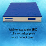 LEGO Locking Notebook with Gel Pen 2x3 Blue (53699)