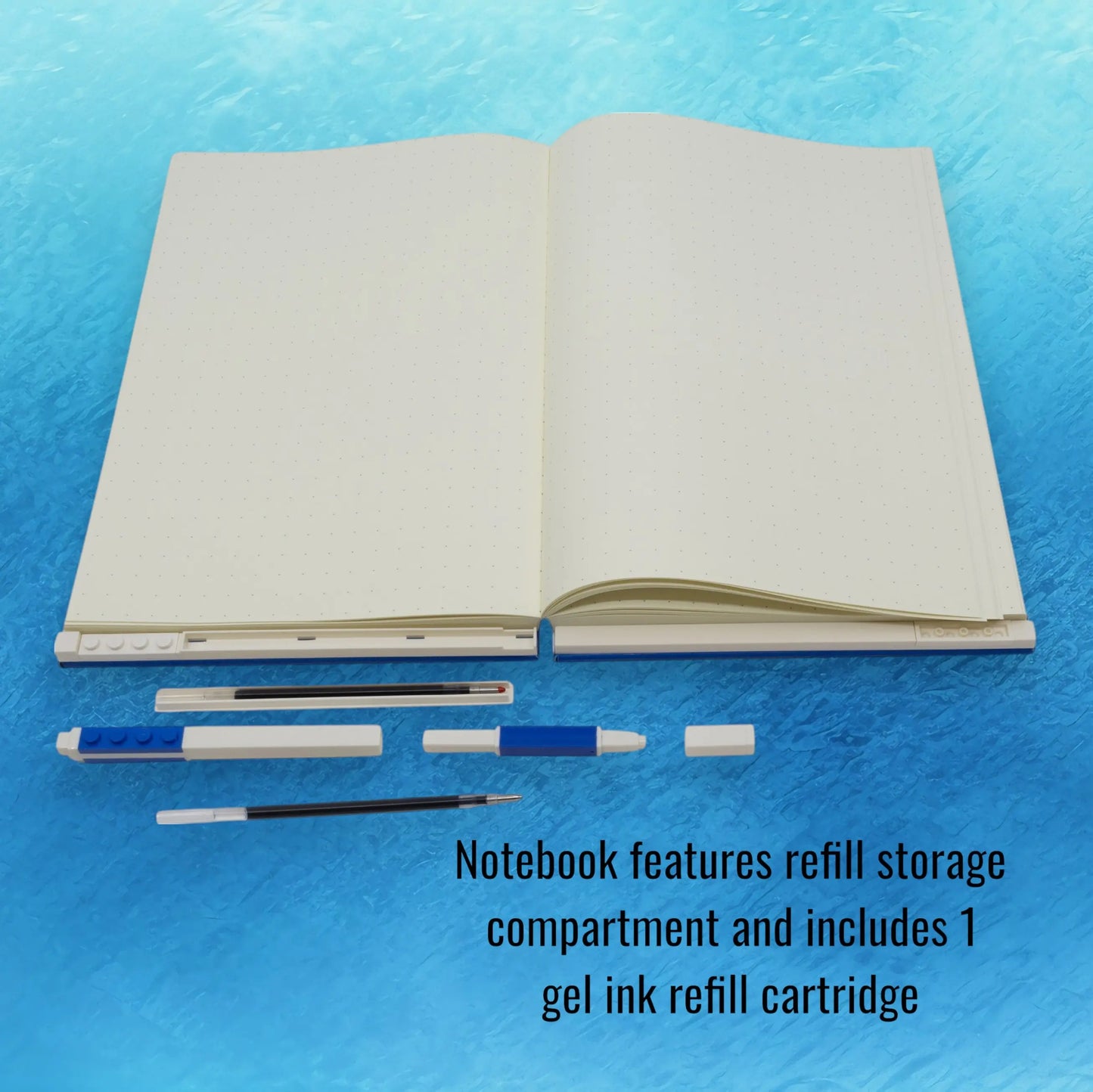 LEGO Locking Notebook with Gel Pen 2x3 Blue (53699) IQ Hong Kong, Ltd.