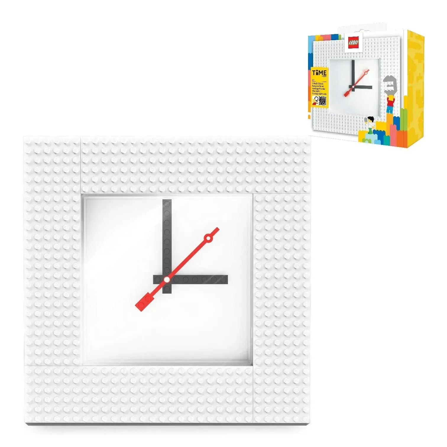 LEGO® Time by IQHK MOC Wall Clock 6x24 White (53771) IQ Hong Kong, Ltd.