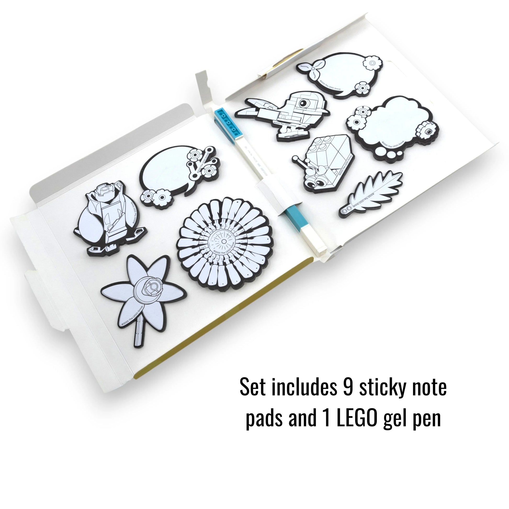LEGO Botanical Coloring Sticky Notes with Gel Pen (53670) IQ Hong Kong, Ltd.
