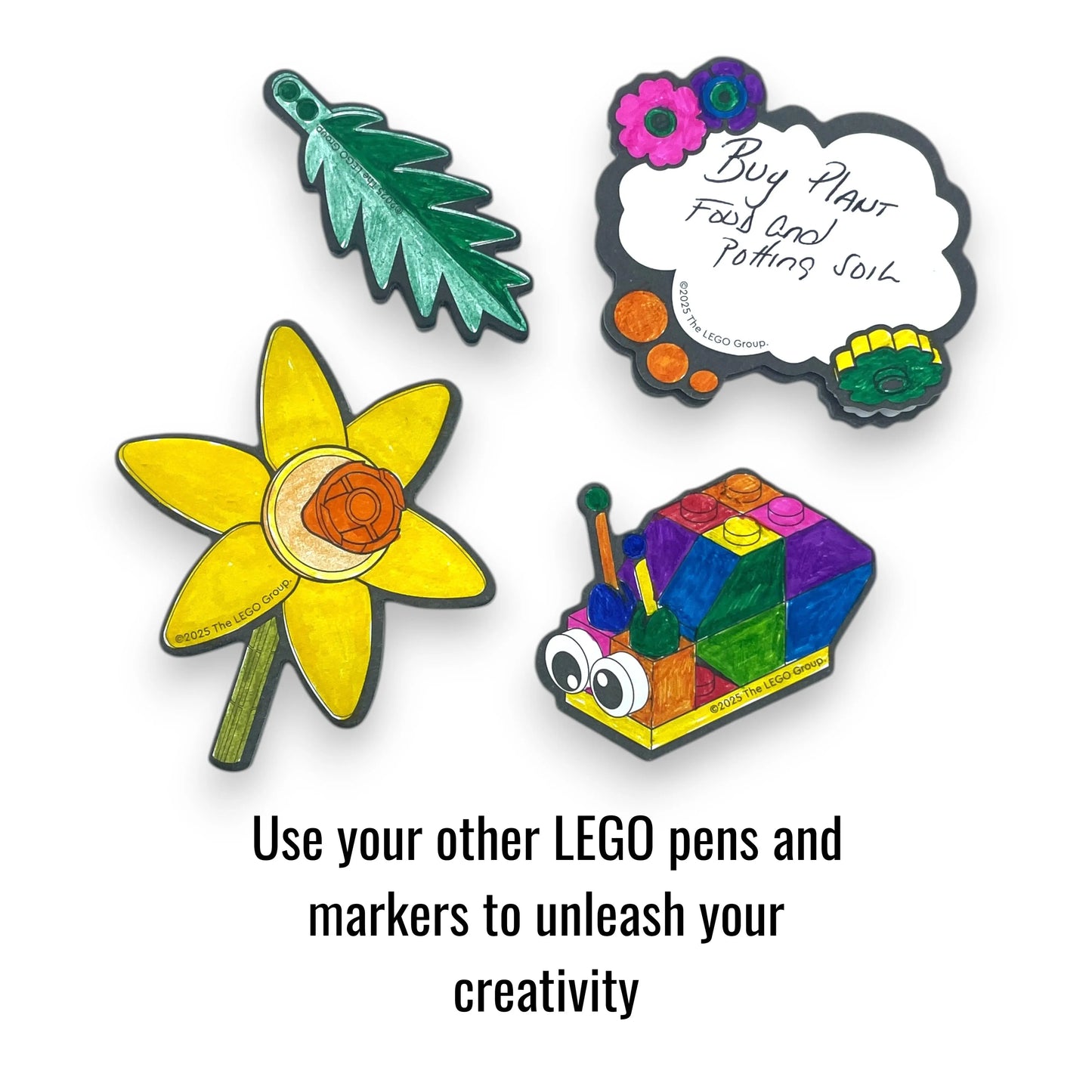 LEGO Botanical Coloring Sticky Notes with Gel Pen (53670) IQ Hong Kong, Ltd.
