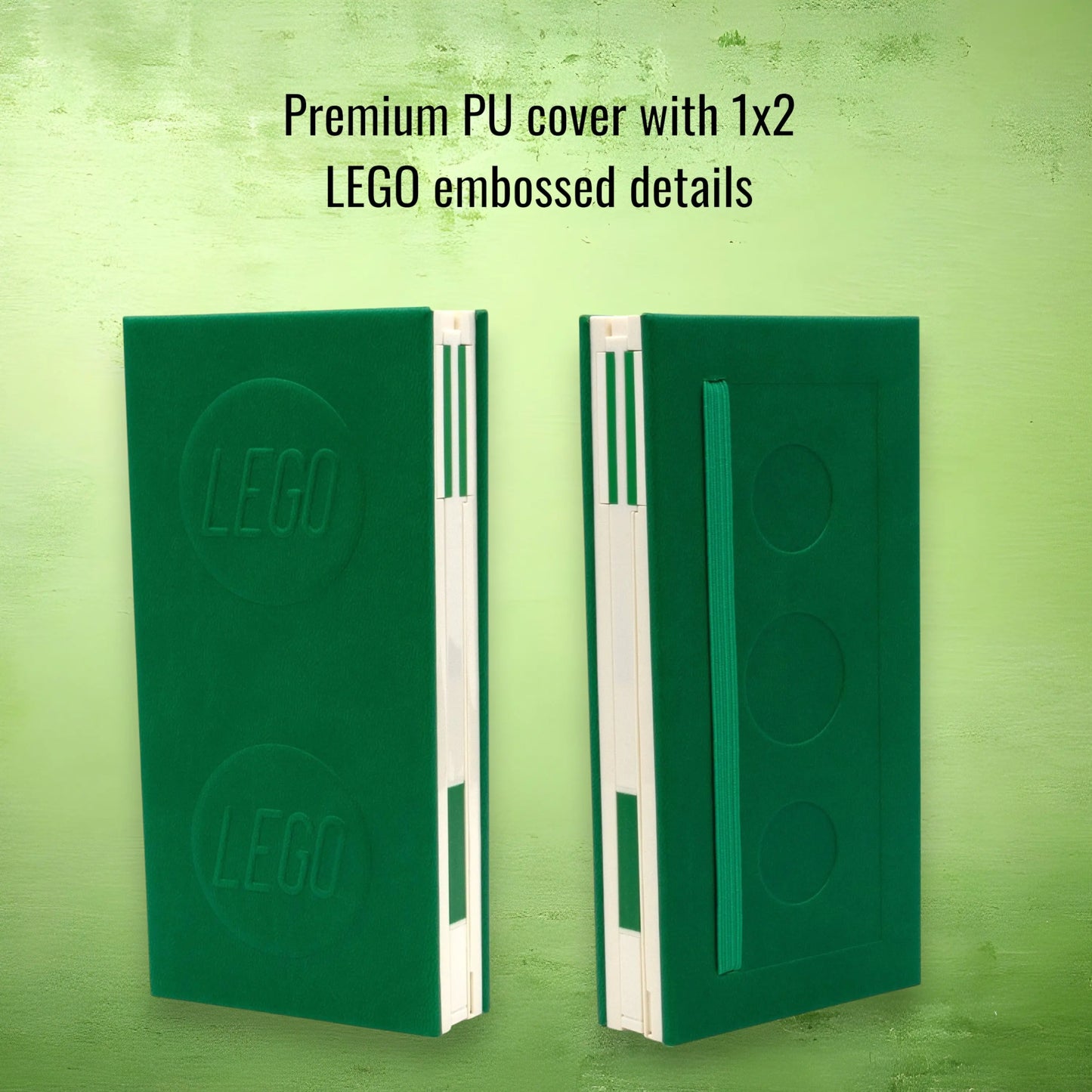 LEGO Locking Notebook with Gel Pen 1x2 Green (53697) IQ Hong Kong, Ltd.