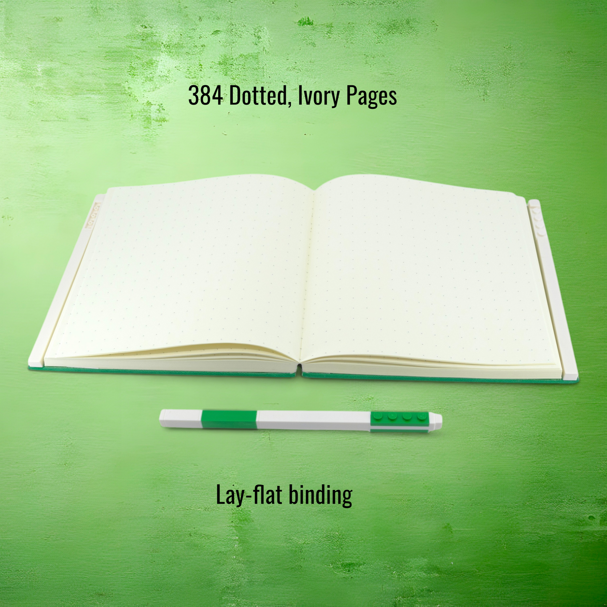 LEGO Locking Notebook with Gel Pen Green - in Box 