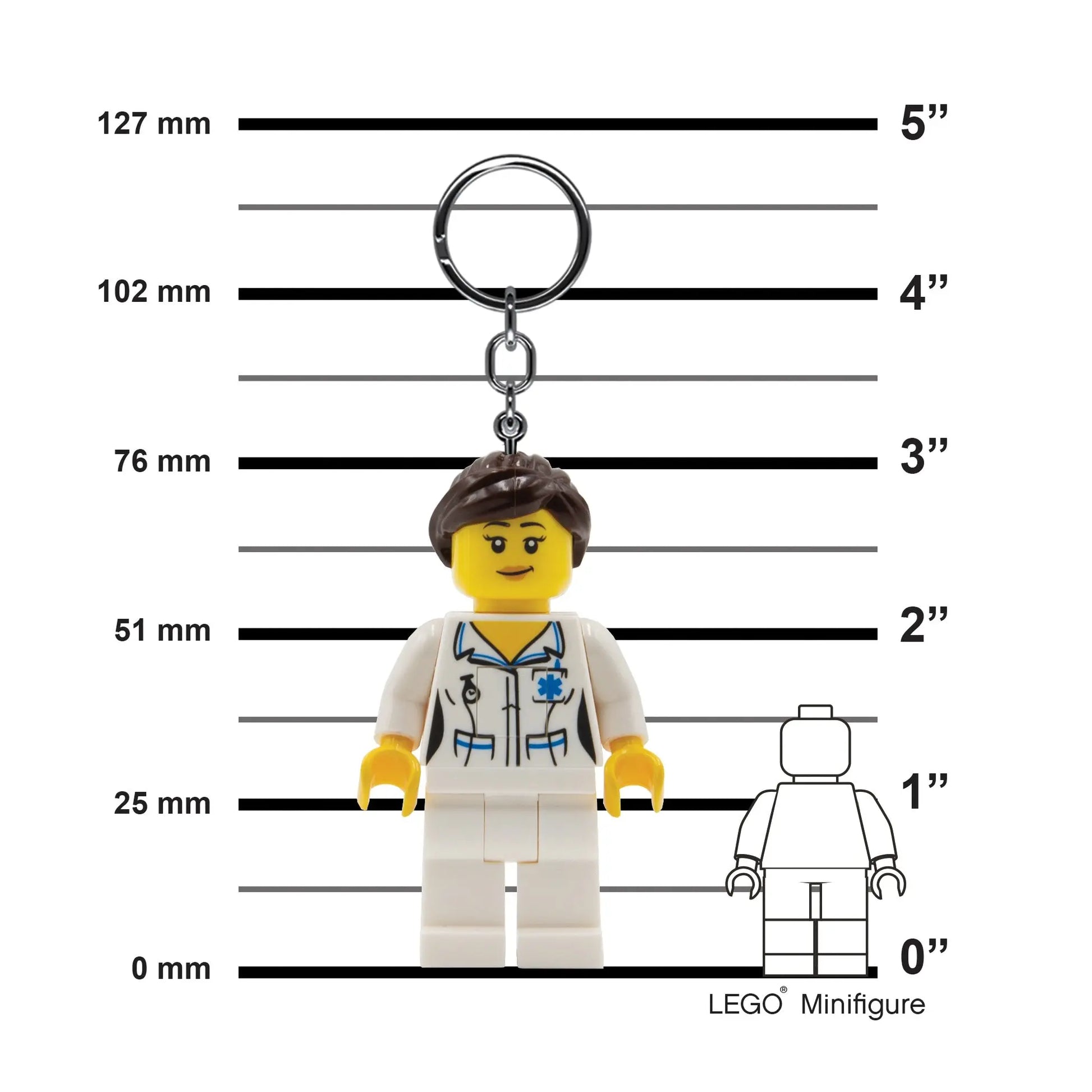 LEGO City Keychain Light - Nurse (KE186H) IQ Hong Kong, Ltd.