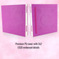LEGO Locking Notebook with Gel Pen Square Red Violet - in Box 
