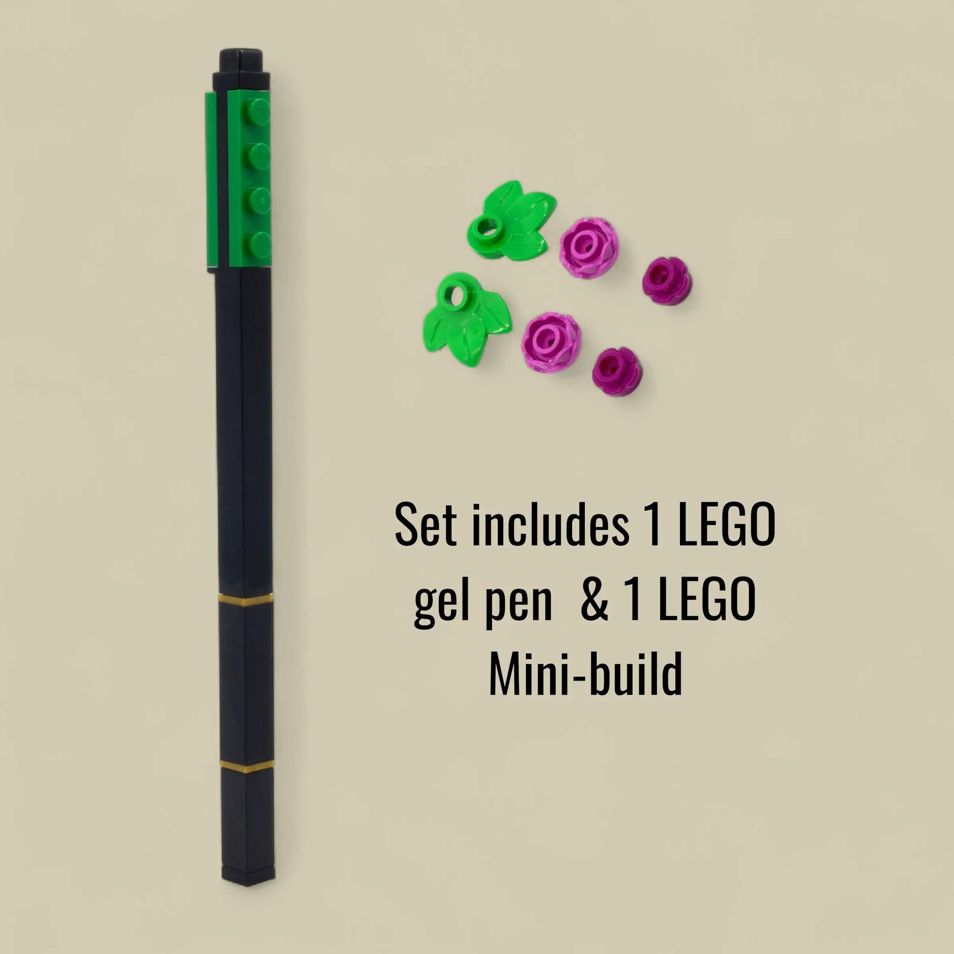 LEGO Pen Pal Gel Pen & Building Toy - Botanical, Bright Purple (53668) IQ Hong Kong, Ltd.