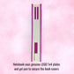 LEGO Locking Notebook with Gel Pen Square Red Violet - in Box 