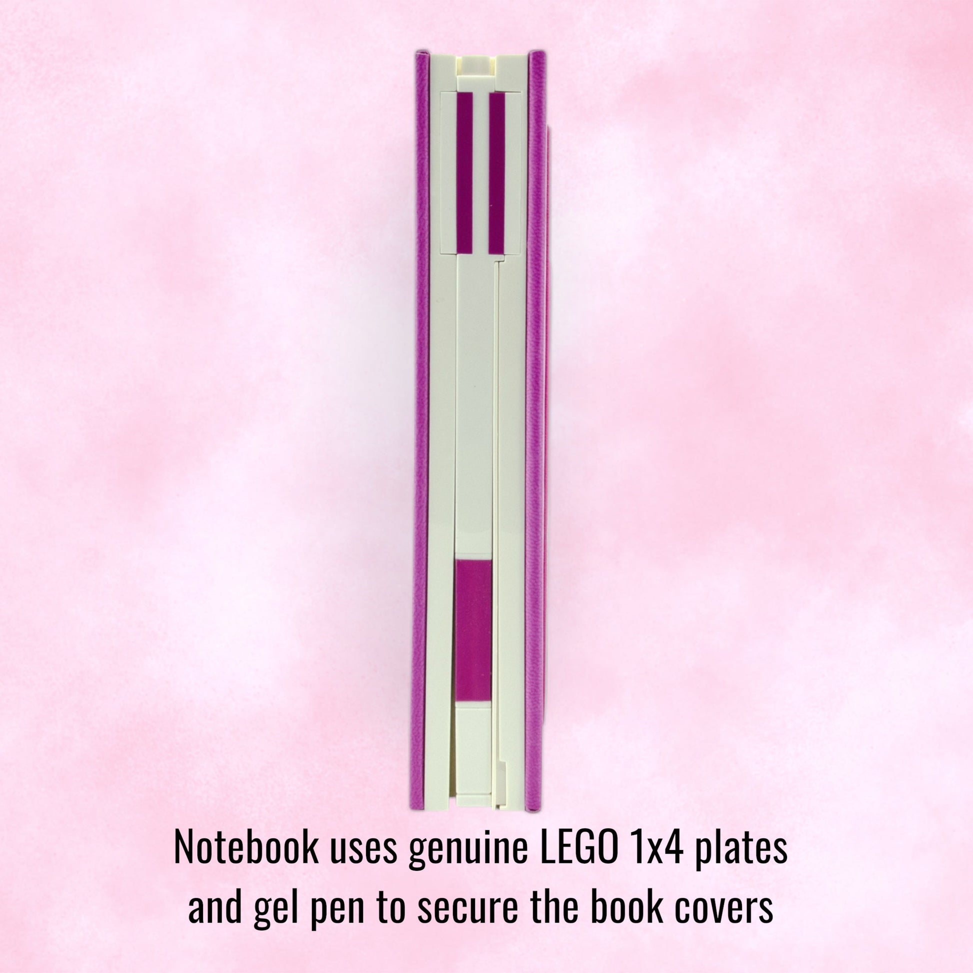 LEGO Locking Notebook with Gel Pen Square Red Violet - in Box 