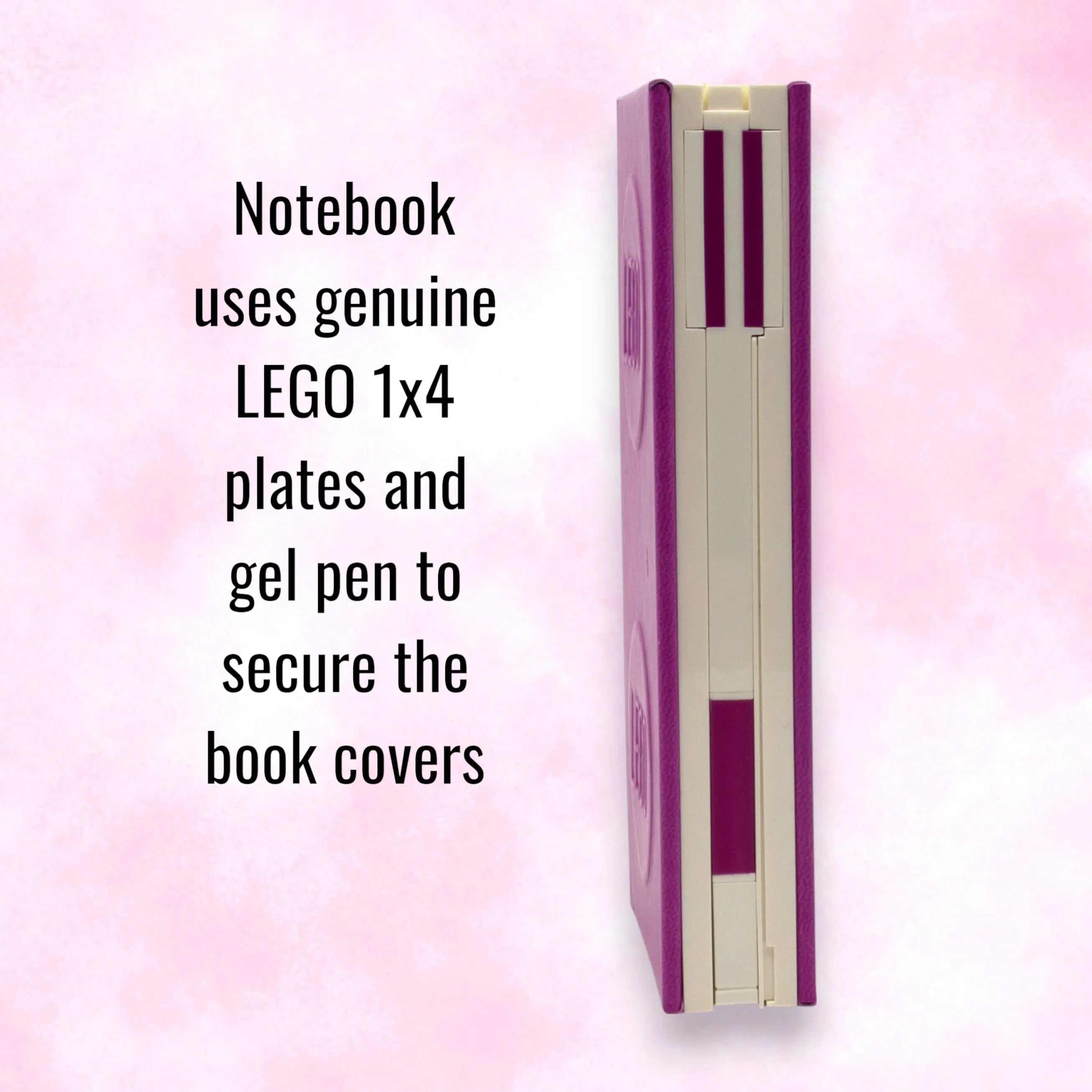 LEGO Locking Notebook with Gel Pen 1x2 Red Violet (53696) | Santoki