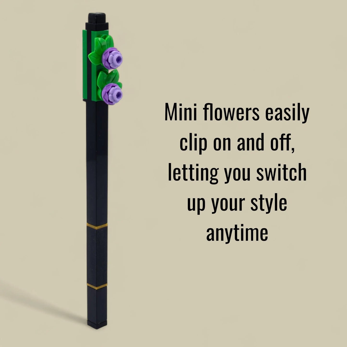 LEGO Pen Pal Gel Pen & Building Toy - Botanical, Lavender (53701) IQ Hong Kong, Ltd.