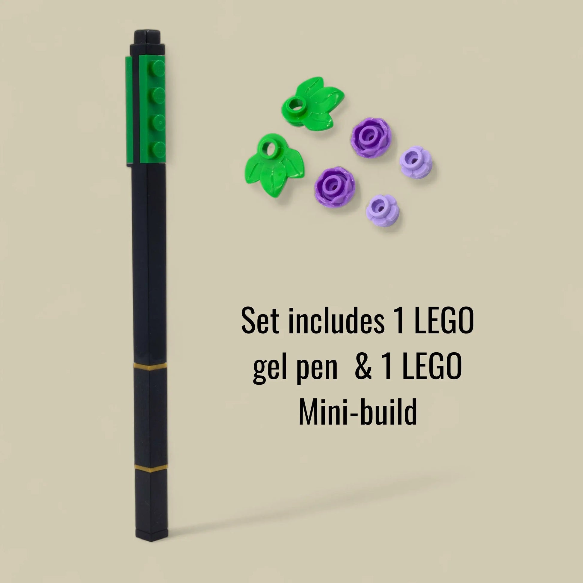 LEGO Pen Pal Gel Pen & Building Toy - Botanical, Lavender (53701) IQ Hong Kong, Ltd.