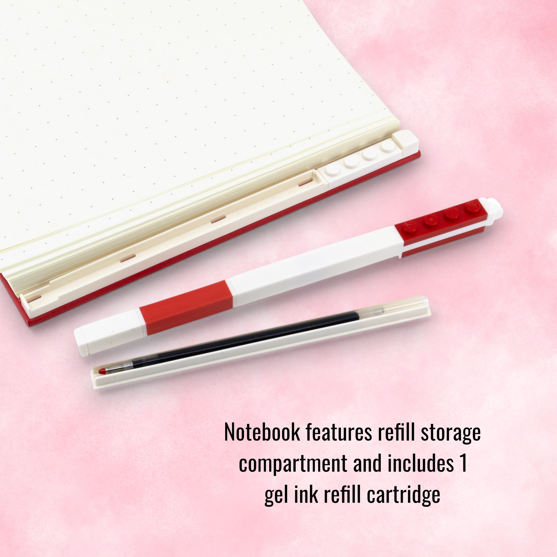 LEGO Locking Notebook with Gel Pen Red - in Box 