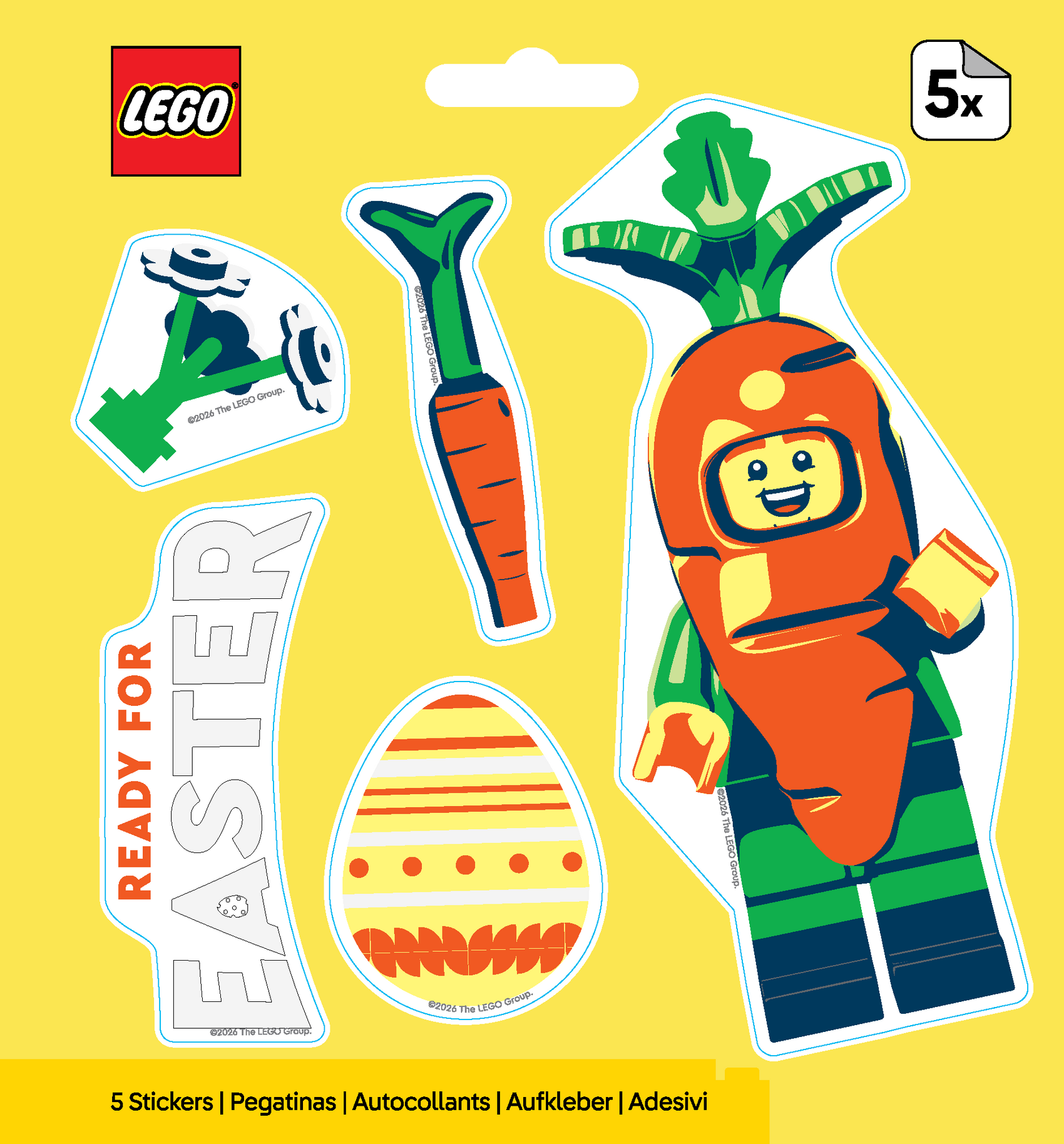 LEGO® Minifigures™ Sticker -  Easter Carrot Suit Guy IQ Hong Kong, Ltd.