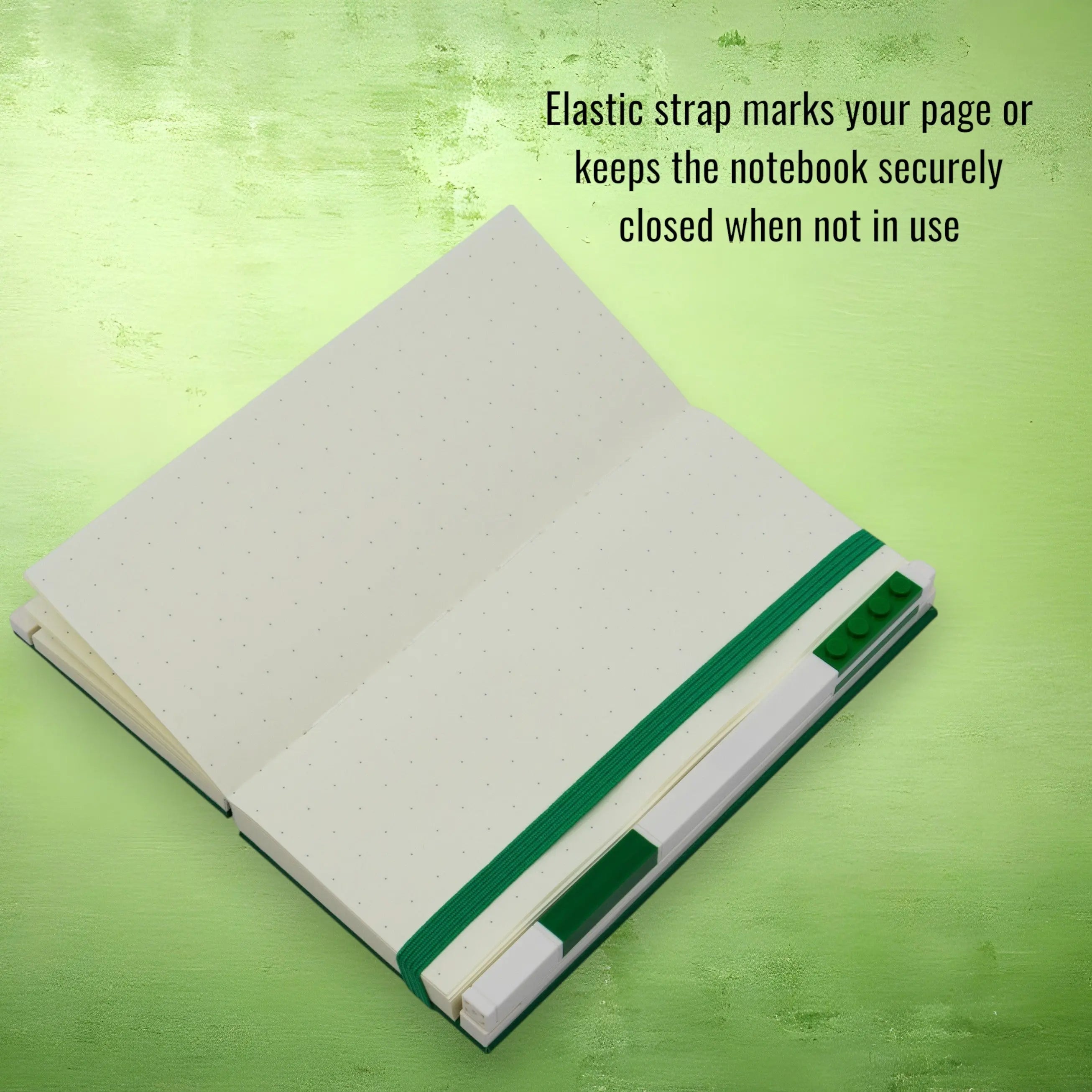ノート　セット LEGO Locking Notebook with Gel Pen 1x2 Green (53697) | Santoki