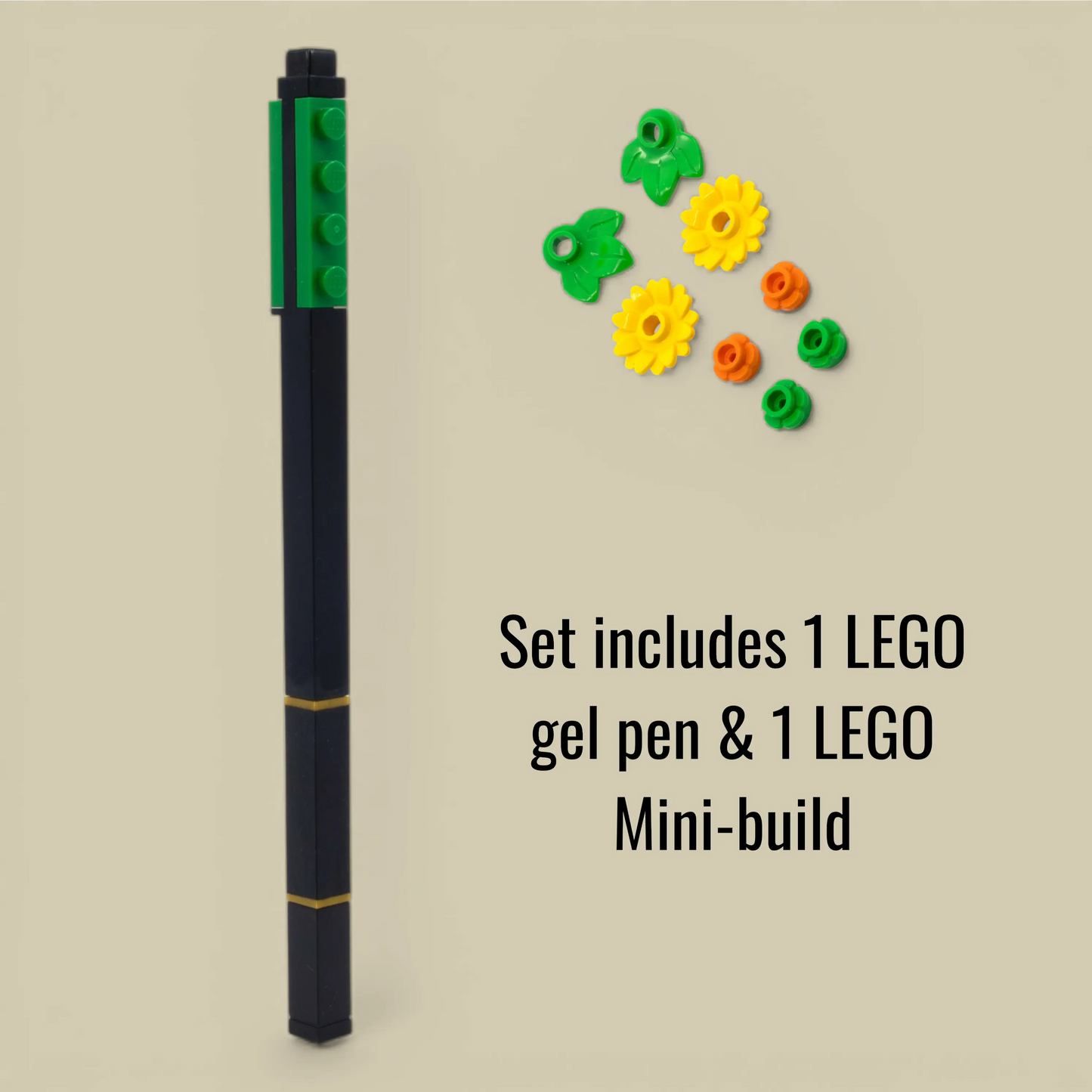 LEGO® Pen Pal Gel Pen with Building Toy - Botanical Yellow Flowers (53715) 