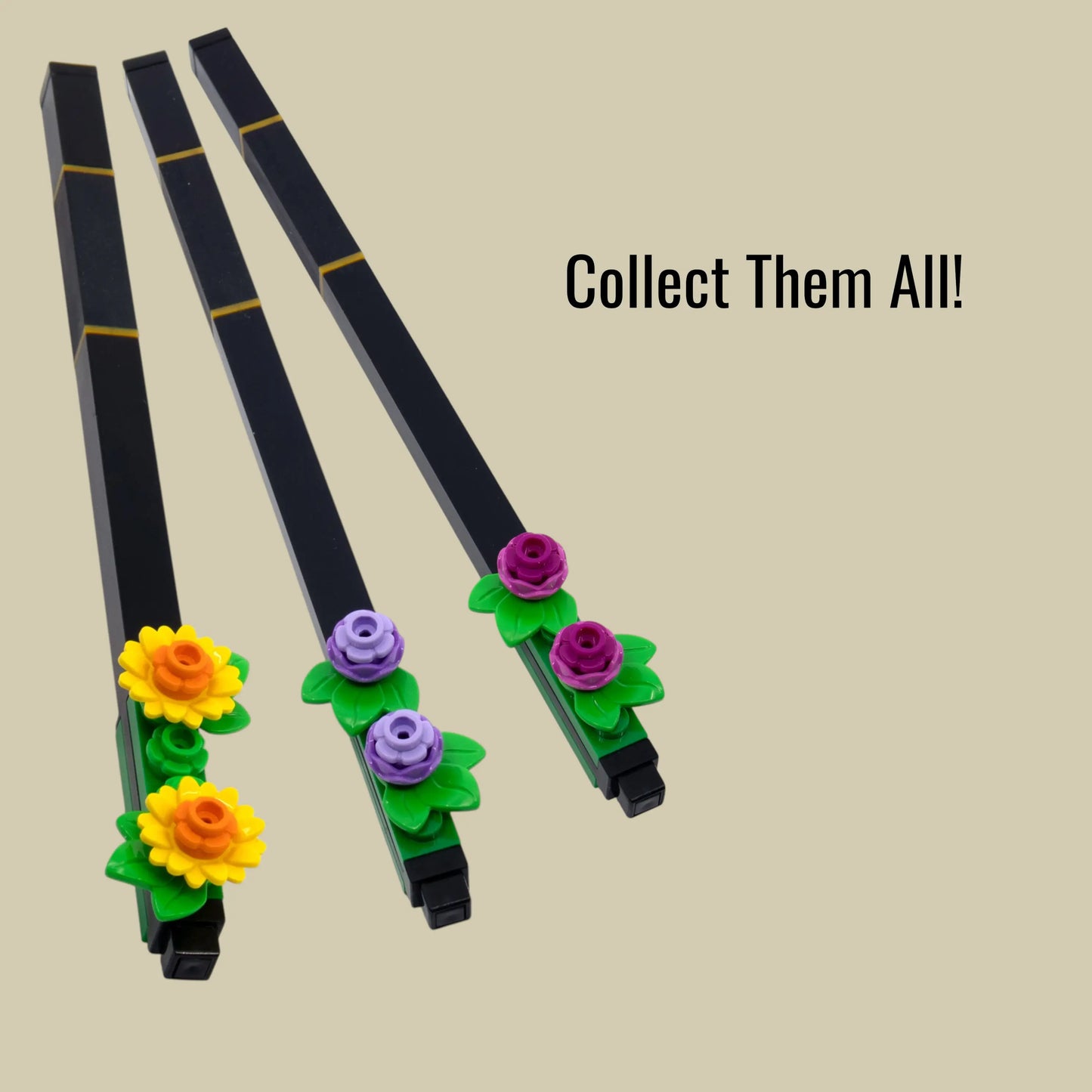 LEGO® Pen Pal Gel Pen with Building Toy - Botanical Yellow Flowers (53715) 