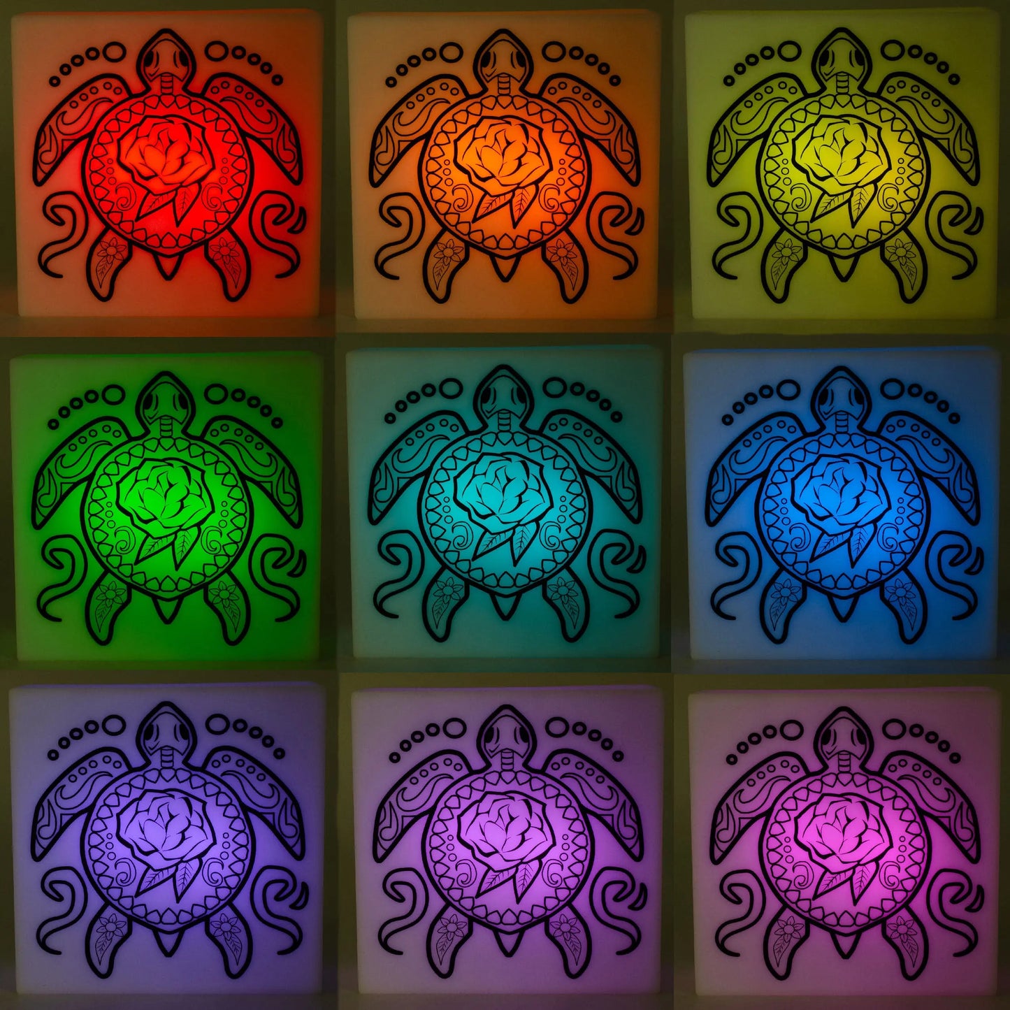 Zoolight DIY Create Your Own Coloring Night Light Craft Kit - Turtle (ZNTU) IQ Hong Kong, Ltd.