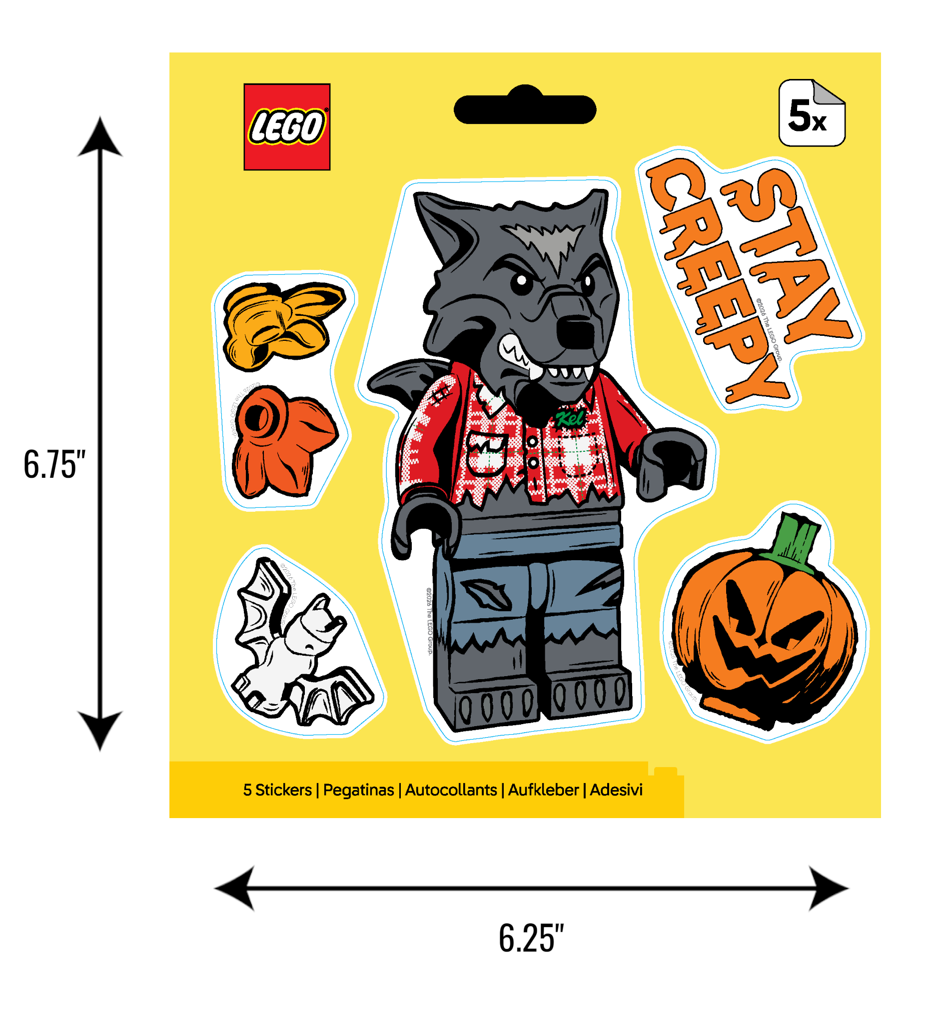 LEGO® Minifigures™ Sticker - Halloween Werewolf (53833) 