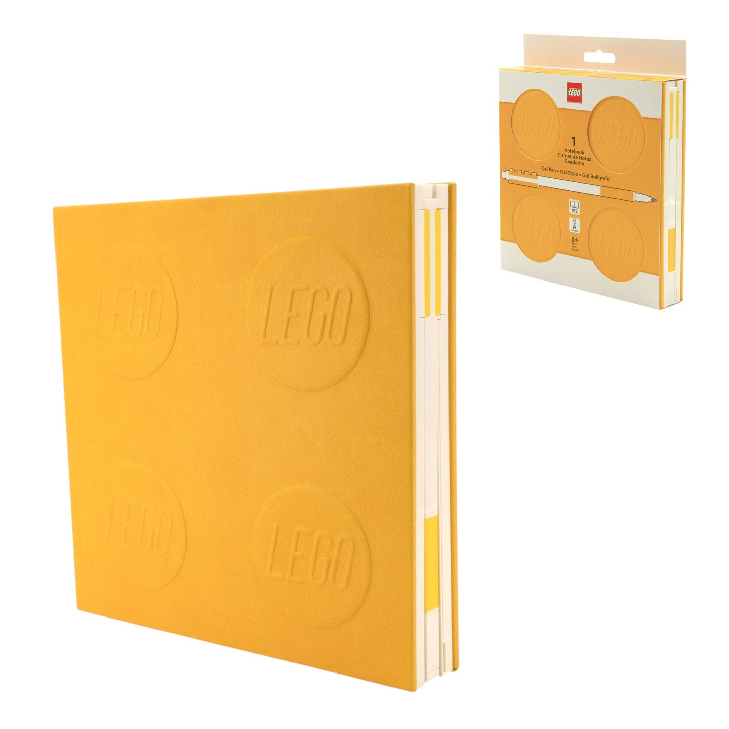 LEGO Locking Notebook with Gel Pen Yellow - in Box 