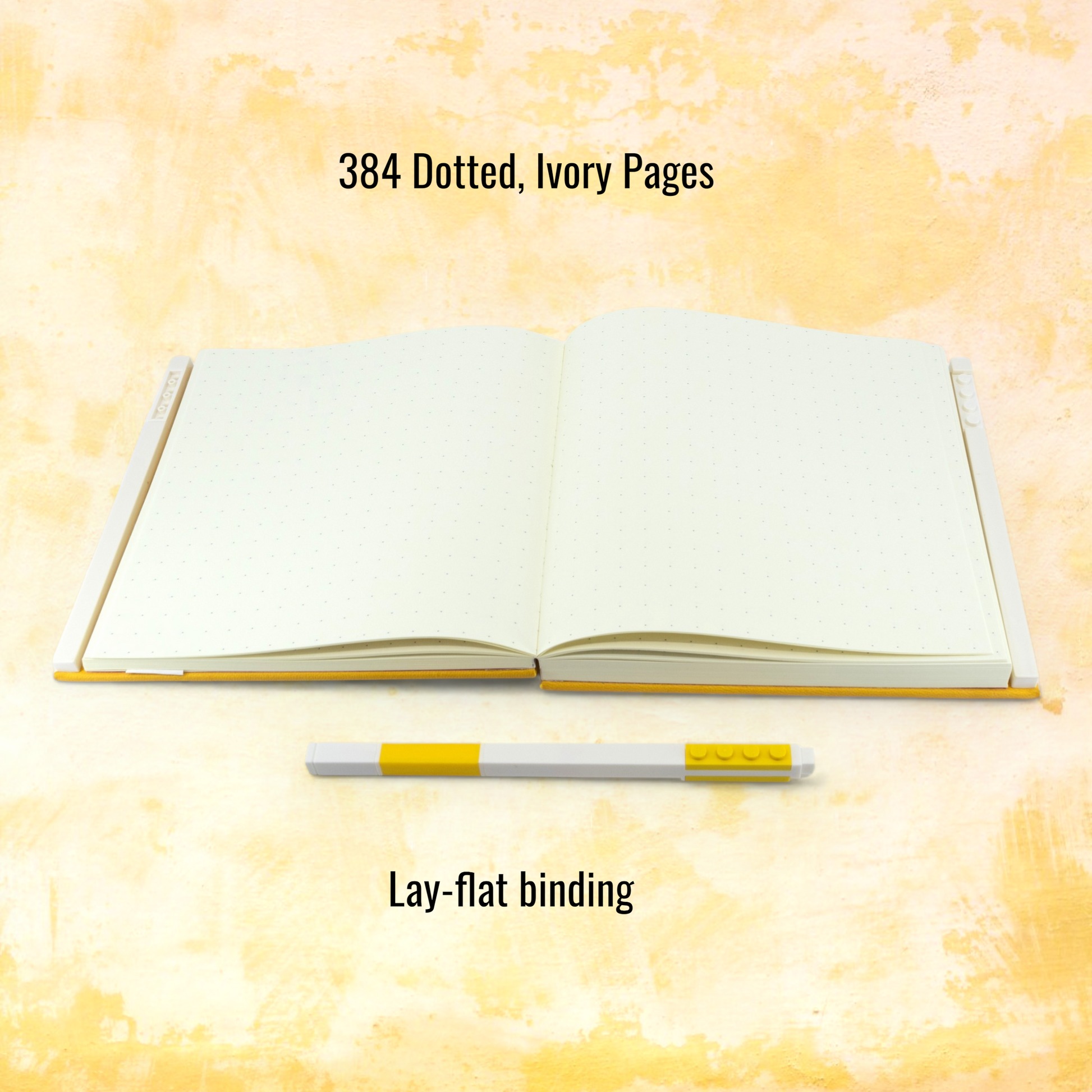 LEGO Locking Notebook with Gel Pen Yellow - in Box 