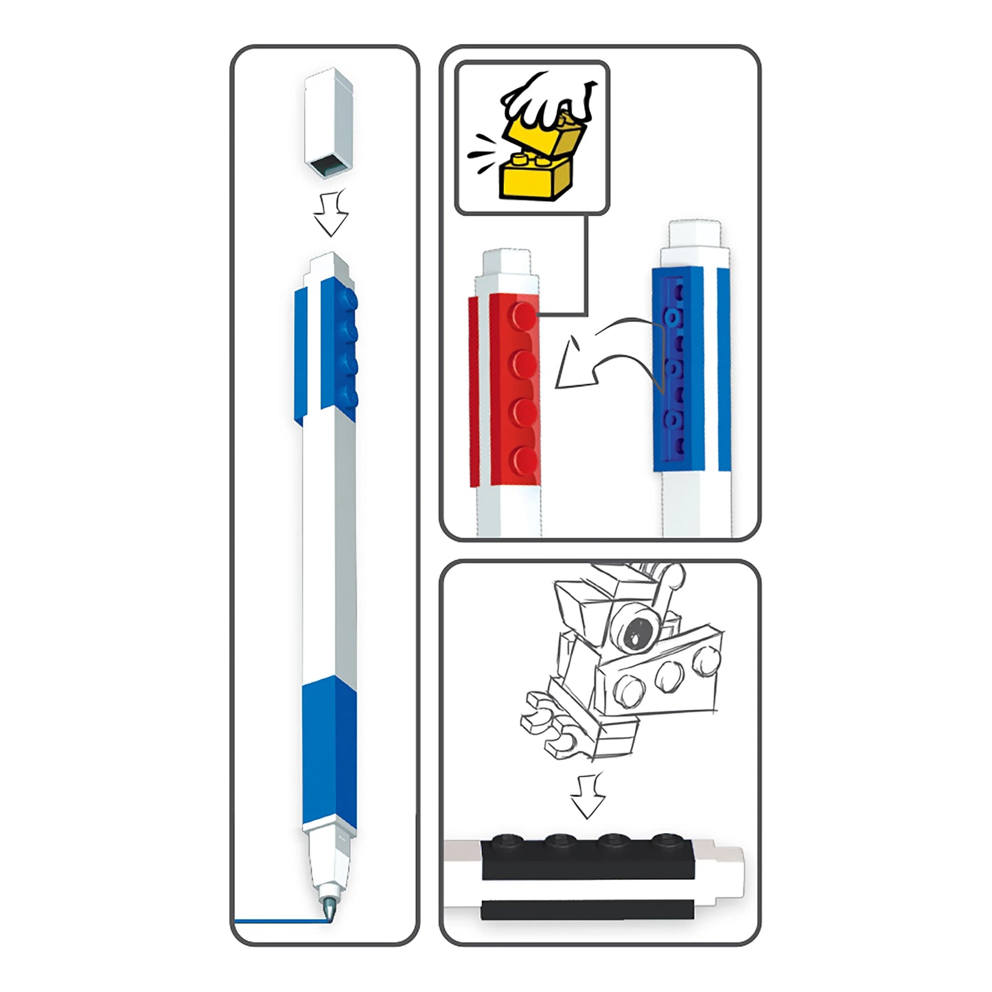 LEGO Stationery Gel Pen - 3 Pack (51513) IQ Hong Kong, Ltd.