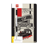 LEGO Stationery Notebook 4x6 Red Brick w/ Black Gel Pen Set - Train of Thought
