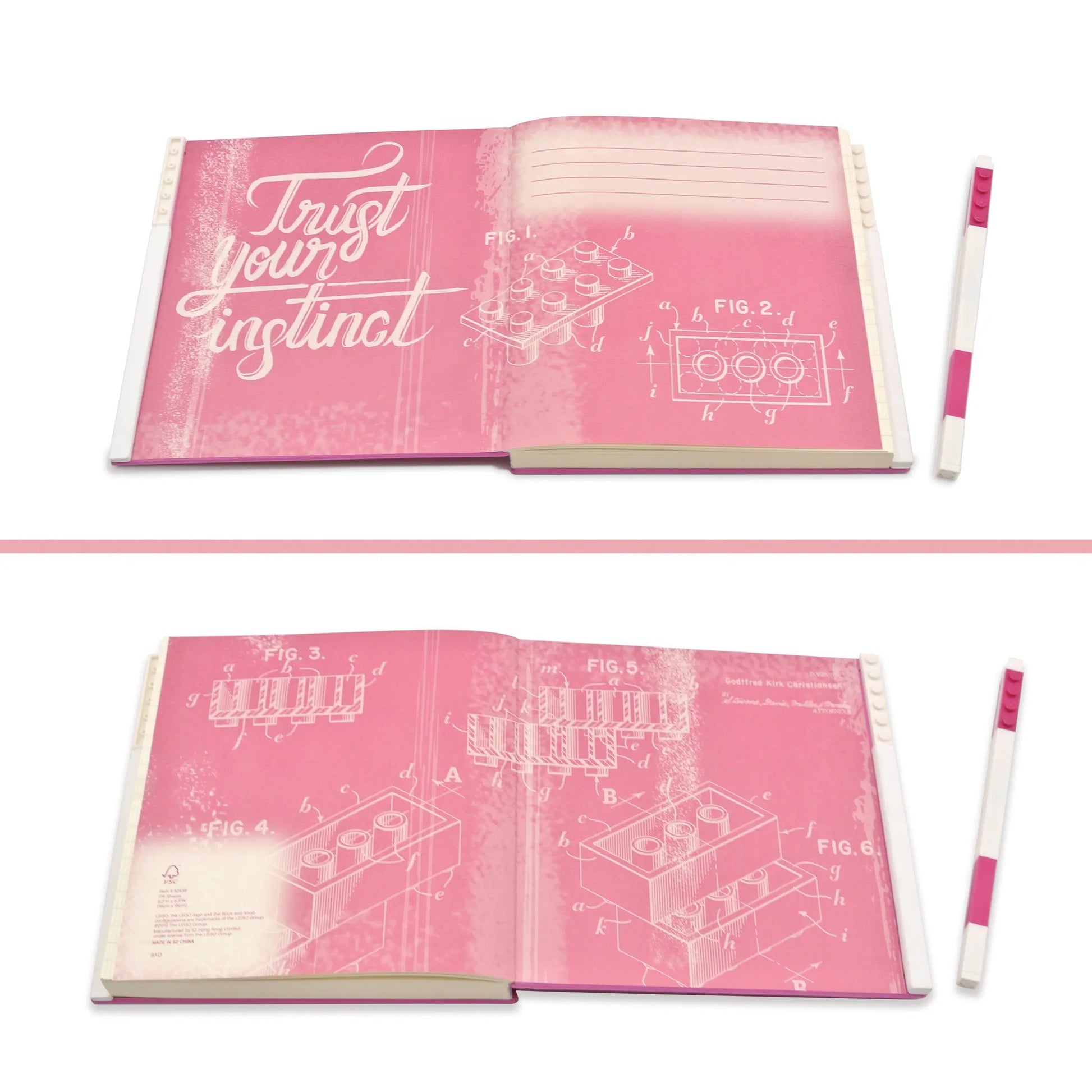 LEGO Stationery Locking Notebook with Gel Pen - Violet (52438) IQ Hong Kong, Ltd.