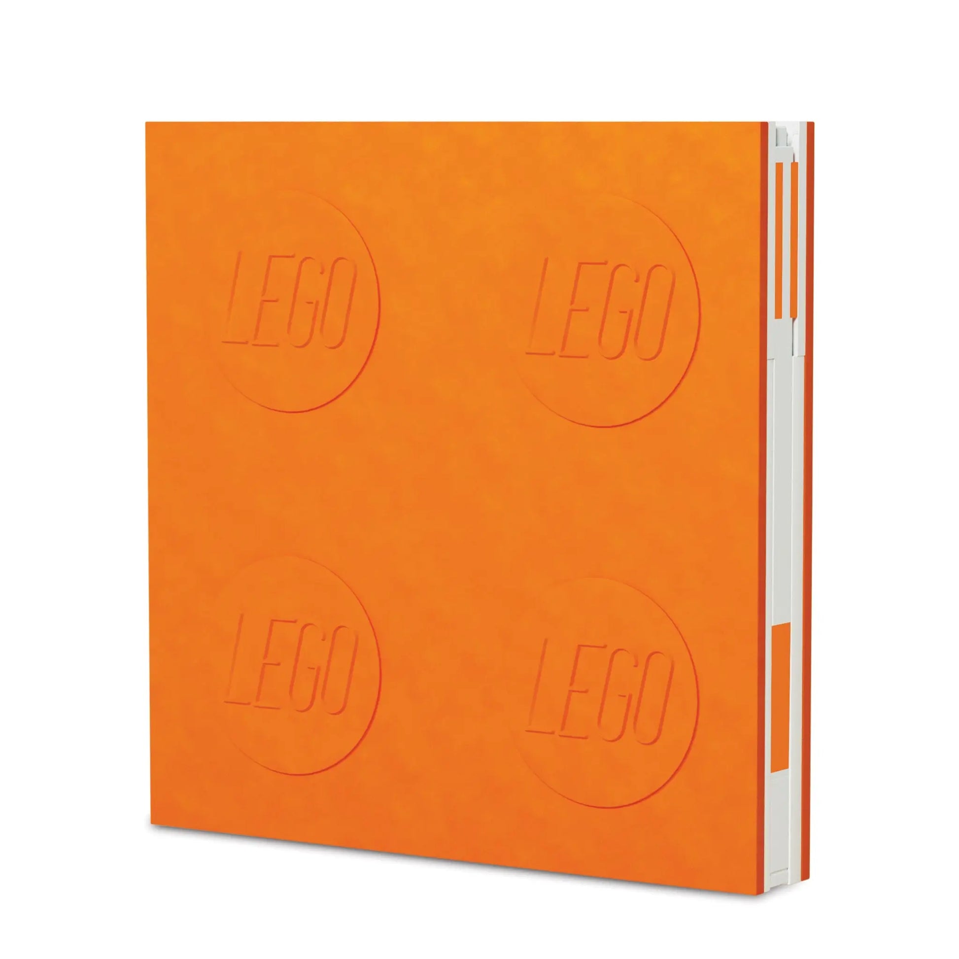 LEGO Stationery Locking Notebook with Gel Pen - Orange (52440) IQ Hong Kong, Ltd.