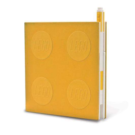 LEGO Stationery Locking Notebook with Gel Pen - Yellow (52441) IQ Hong Kong, Ltd.
