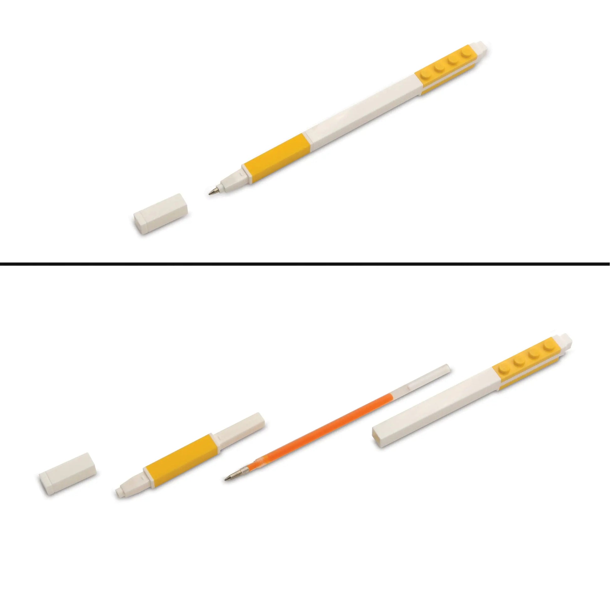 LEGO Stationery Locking Notebook with Gel Pen - Yellow (52441) IQ Hong Kong, Ltd.