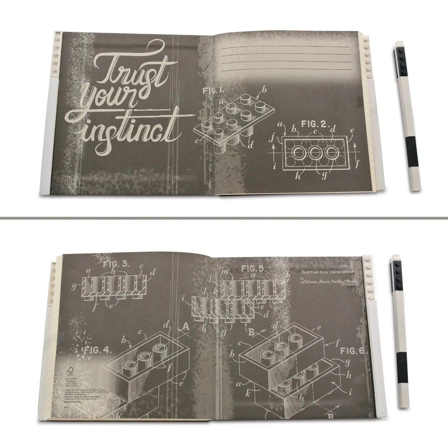 LEGO Stationery Locking Notebook with Gel Pen - Black (52447) IQ Hong Kong, Ltd.