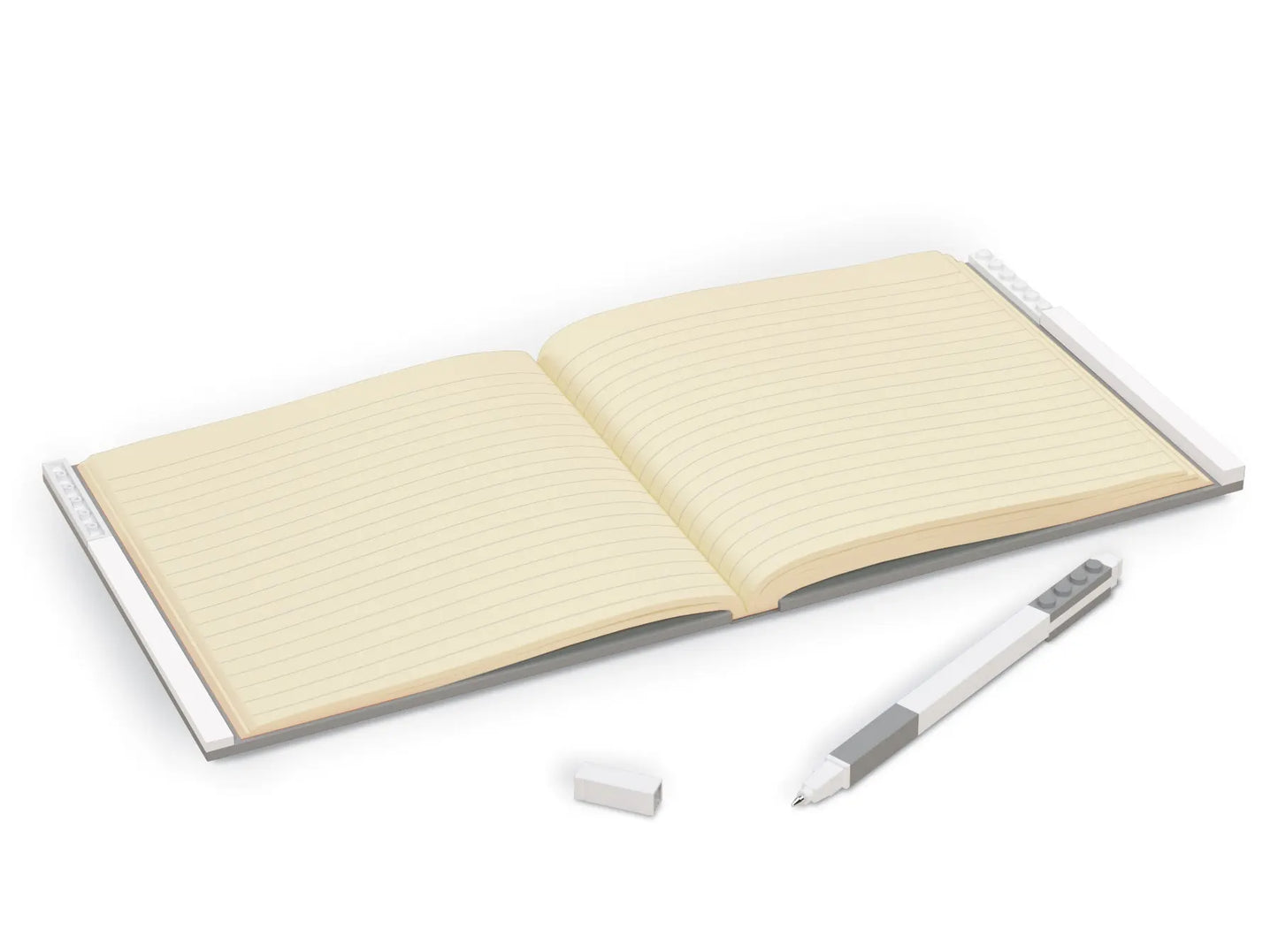 LEGO Stationery Locking Notebook with Gel Pen - Grey (52448) IQ Hong Kong, Ltd.