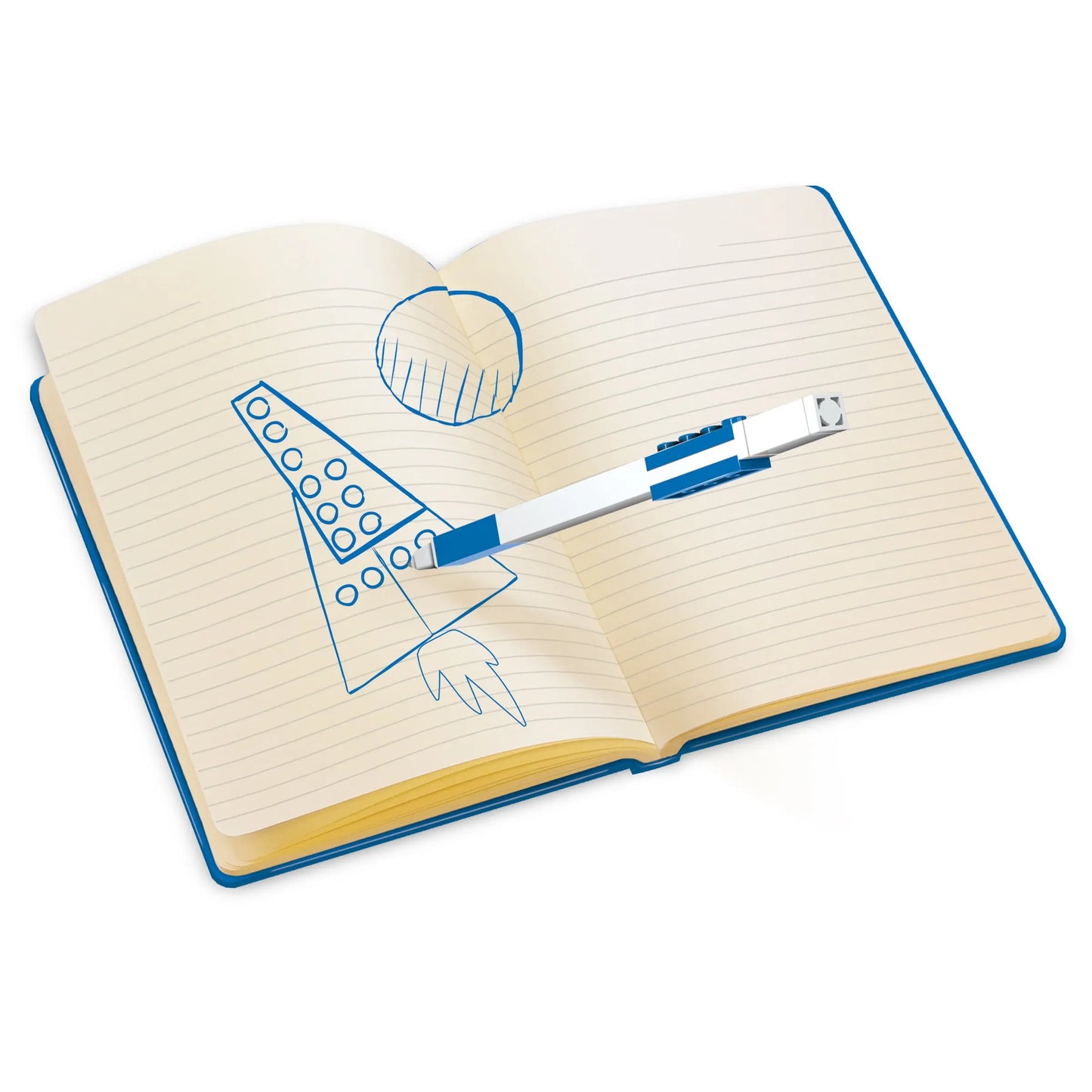 LEGO Stationery Notebook 4x6 Blue Brick with Blue Gel Pen Set - Imagine (52523) IQ Hong Kong, Ltd.